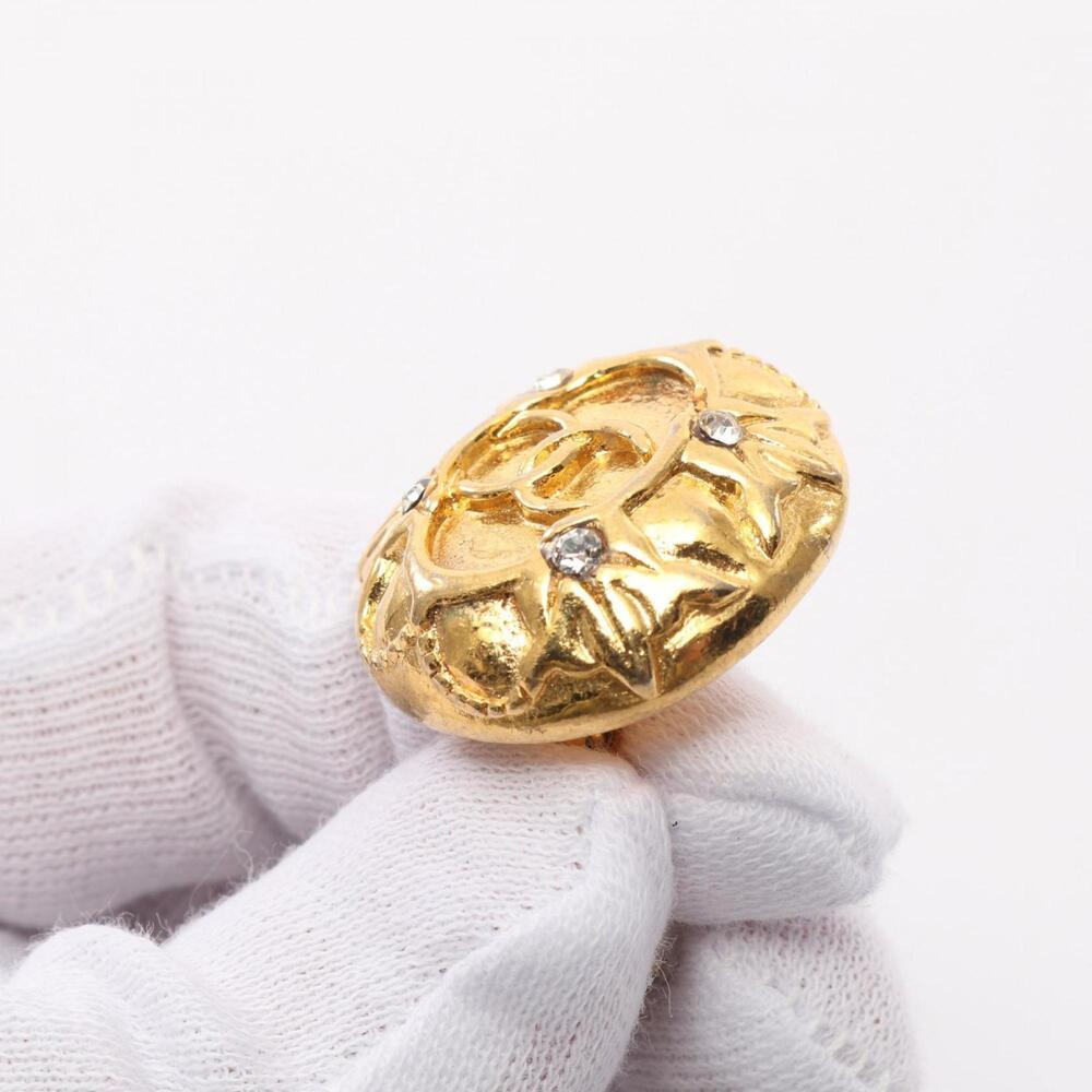 CHANEL Authentic White Logo Earrings - Picture 6 of 7